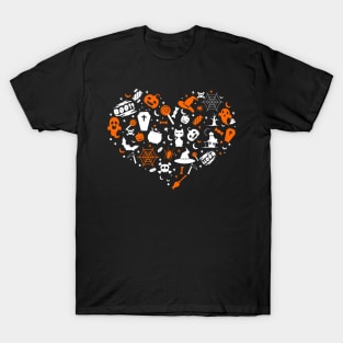 Love Halloween Heart T-Shirt